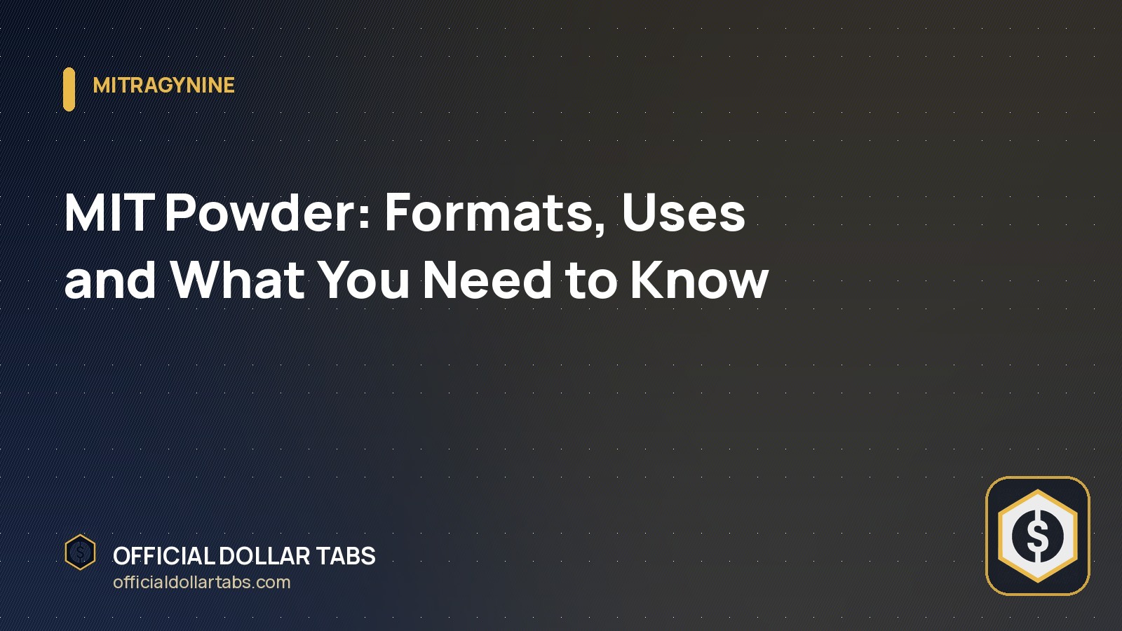 MIT Powder: Formats, Uses and What You Need to Know