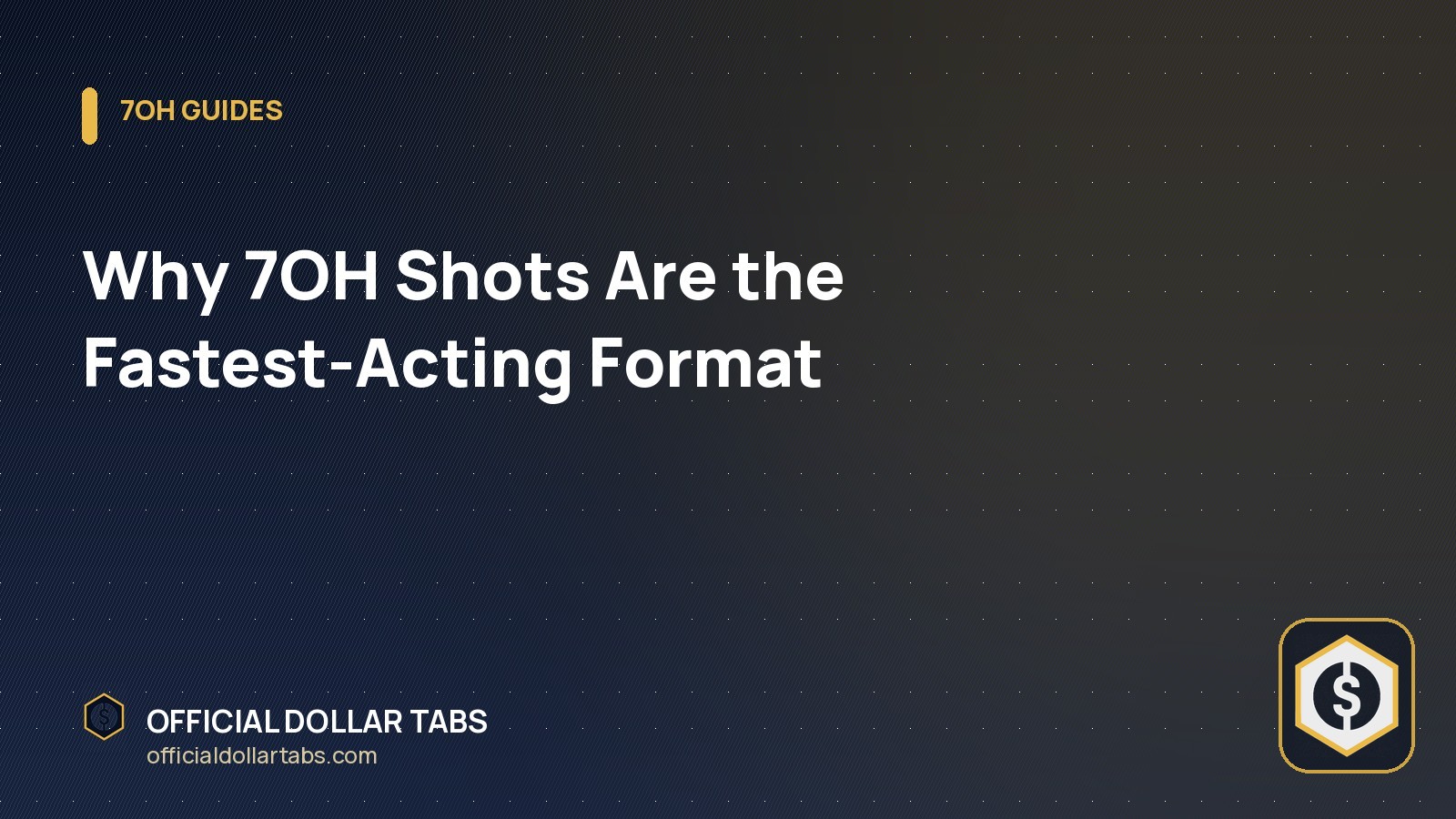 Why 7OH Shots Are the Fastest-Acting Format